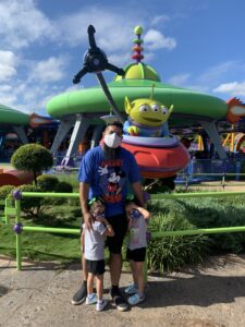Walt Disney World Hollywood Studios, Toy Story, Green Alien, The Claw, Spaceship