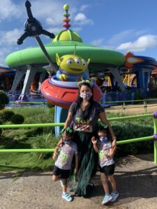 Walt Disney World Hollywood Studios, Toy Story, Green Alien, The Claw, Spaceship